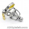 Cage de chasteté courte 3,8 cm avec plug uretre
