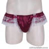 String jupette dentelle lingerie homme