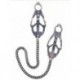 Metal nipple clamps with 2 pads