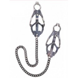 Pinces à seins japonaises en métal pour du BDSM et du selfbondage