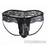 Jockstrap en dentelle sexy noir