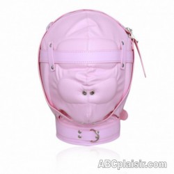 Cagoule BDSM isolation rose