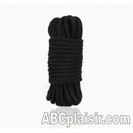 Black shibari rope
