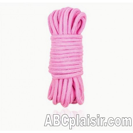 Pink shibari rope