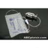 Pierced plug and enema bag