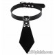 Collier de soumission cravate noire ou rose