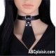 Collier de soumission cravate noire ou rose