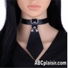 Black or pink tie submission necklace
