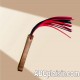 Flogger multi-lanières rouge et noir