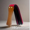 Flogger multi-lanières rouge et noir