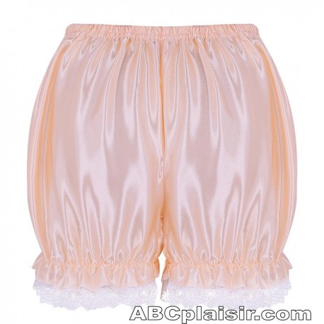 Bloomer rose et dentelles