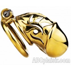 Cage de chasteté dorée