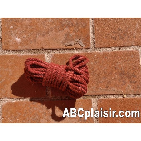 Véritable corde pour shibari kinbaku rouge