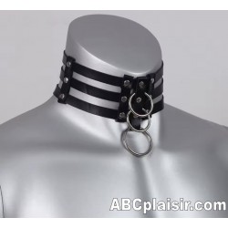 Collier minerve triple anneaux